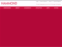 Tablet Screenshot of hammondschool.org